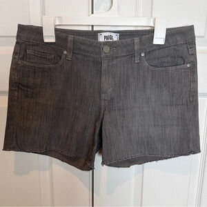 Paige‎ Jimmy Jimmy Denim Shorts Size 29 Black White Twill look. Worn once